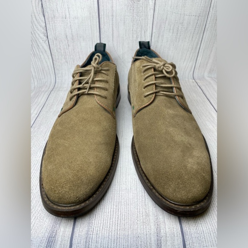 Men Size 12 EU 45 Rodd & Gunn Whitmore Street Plain Oxford Derby Taupe Pre-Owned - Picture 3 of 11
